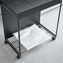 Amazon｜山崎実業(Yamazaki) 蓋付き 目隠し 分別 ダストワゴン 3