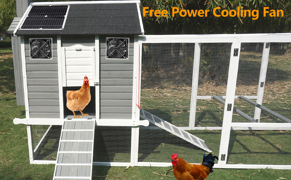 Solar Panel Fan Kit,25W,Solar Powered Fan,Chicken Coop Fan