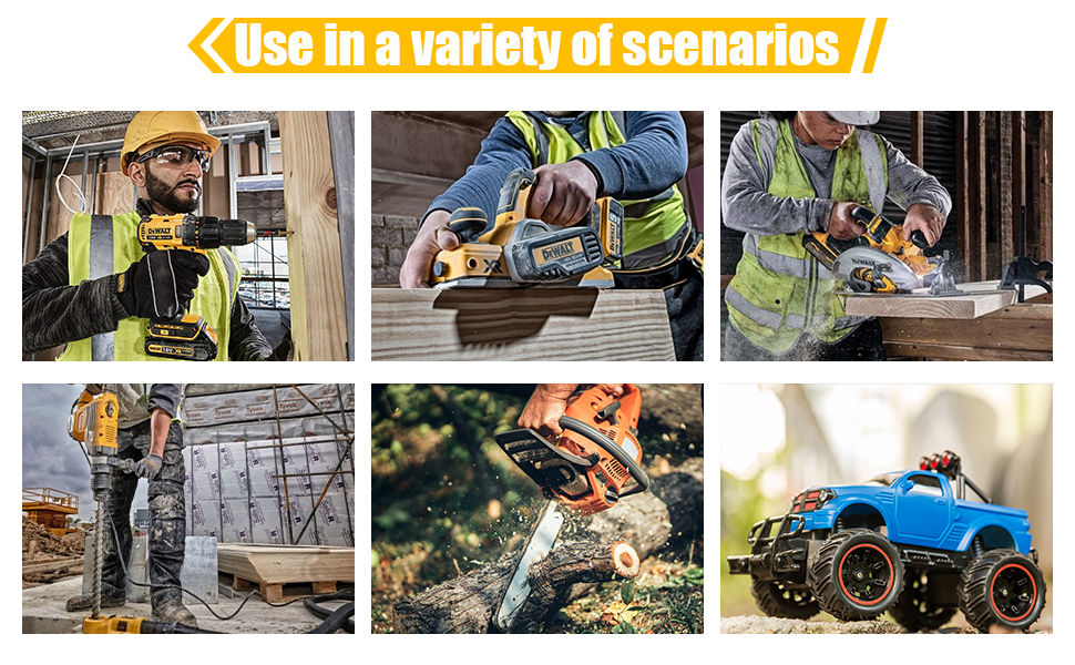 HSYFUNA Battery Adapter for Dewalt Battery, Power Wheel