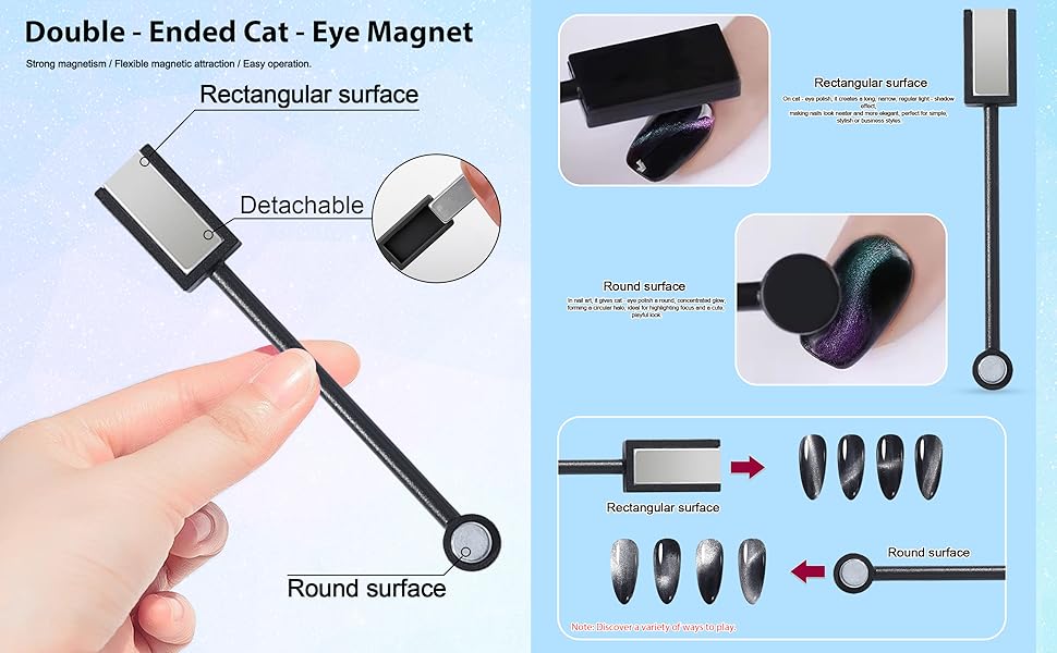 Double-Ended Cat Eye Magnetic Stick