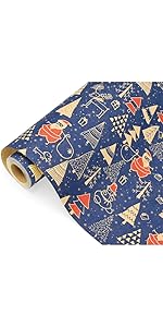 43cm *10m Floral Wrapping Paper Roll With Rose Love Heart,Topeedy ECO