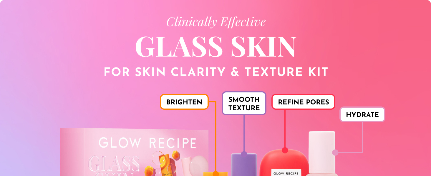 Glow Recip Glass Skin Hydration Travel Size Korean Skincare Set