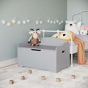 ottoman wooden storage chest bench stool seat trunk toy box bedding blanket lid