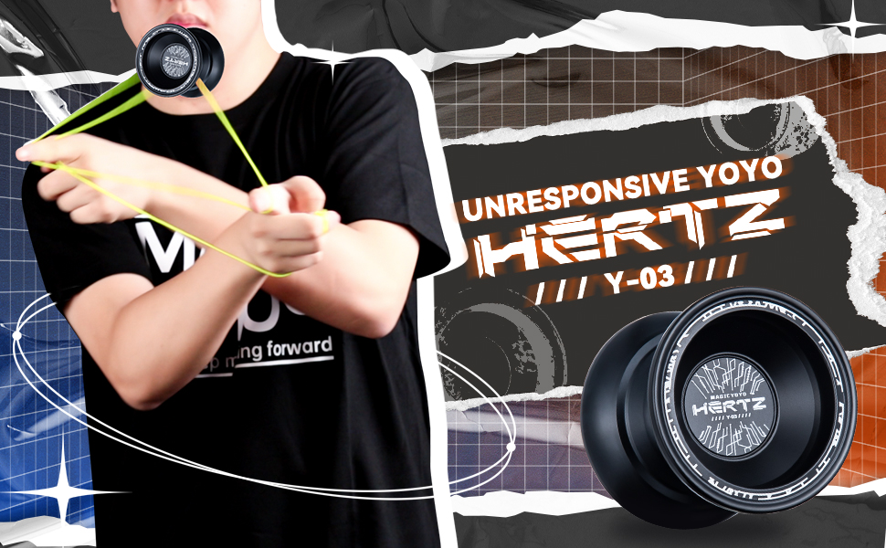 Professional Yoyo Y03Hertz, Unresponsive Yoyo for Kids and Adults, Pro