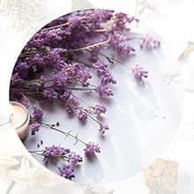 Lavender Floral Candle