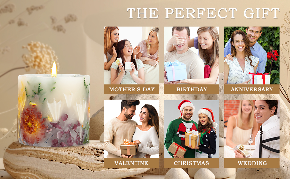 pillar candles scented