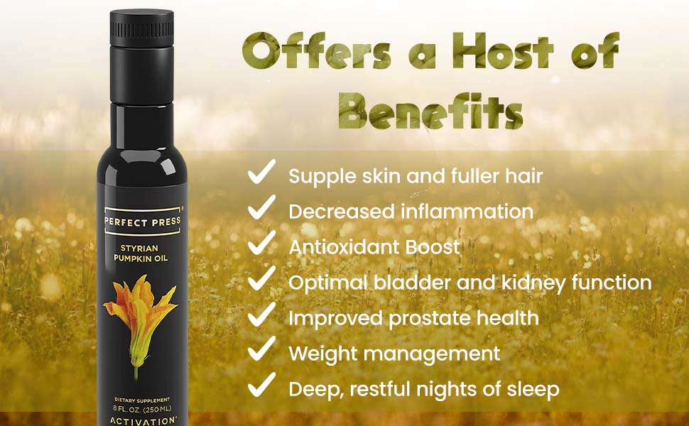 Perfect Press® Styrian Pumpkin Seed Oil, Made With Raw