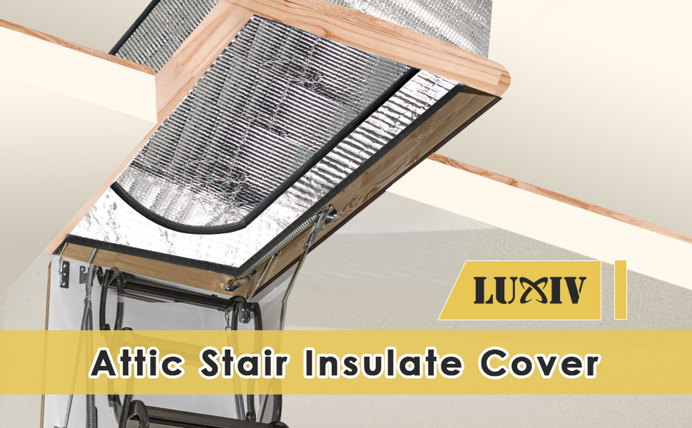 Update Design Attic Stairway Insulation Cover, Luxiv Attic