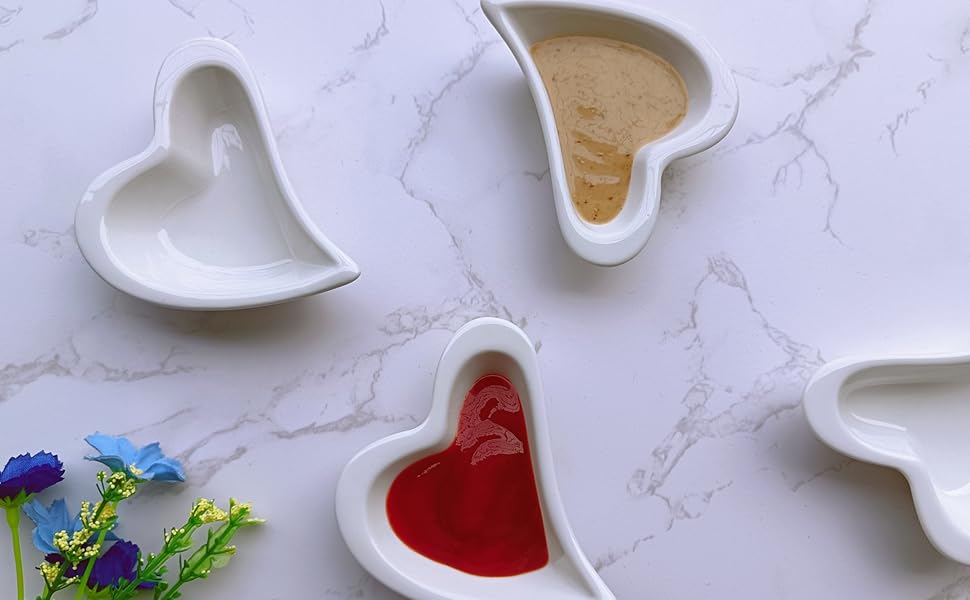 TOPYOKK Soy Sauce Dish Set of 6, Small Dipping Bowls