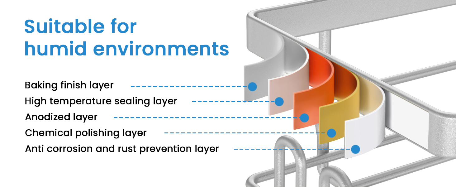 Single Nickel Shower Caddy