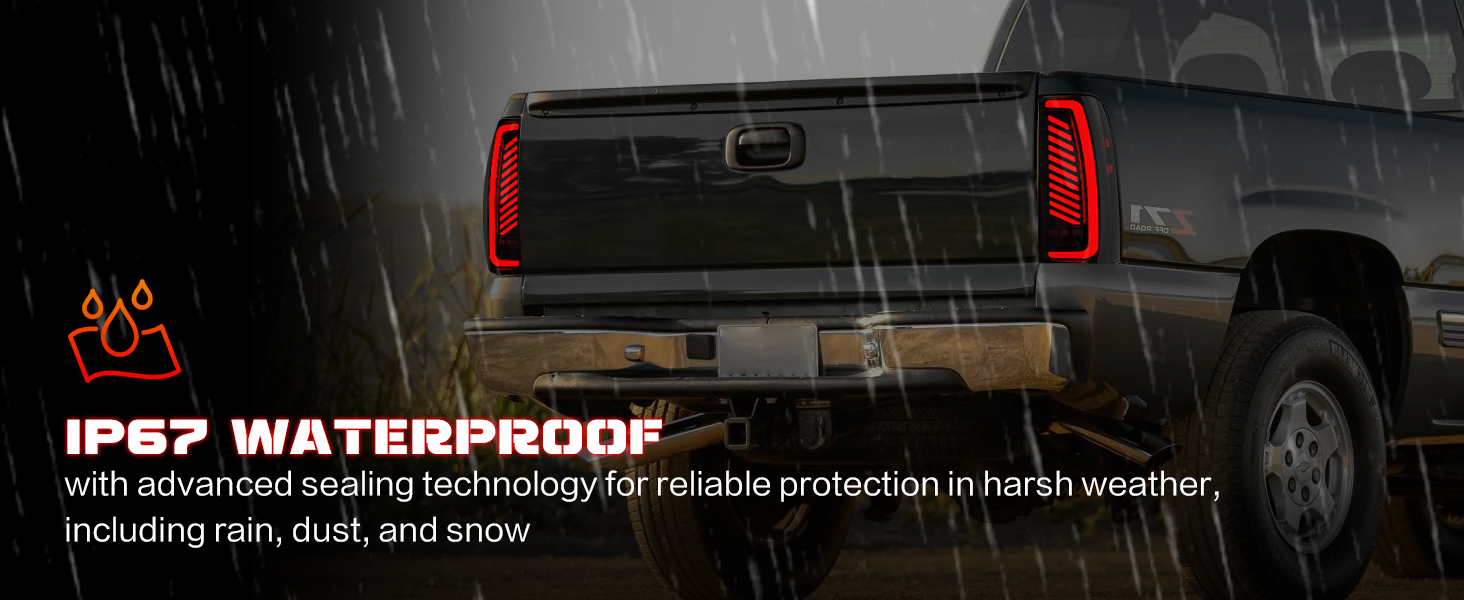 tail lights waterproof
