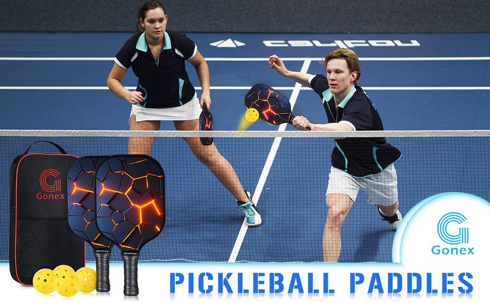 Gonex Pickleball Paddles Set of 2 Graphite Pickleball Set USAPA