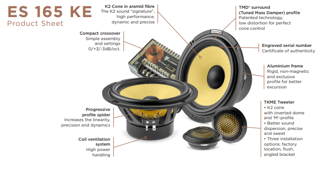 Amazon.com: Focal ES 165 KE - K2 EVO 6.5