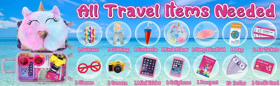 American 18 inch girl doll suitcase