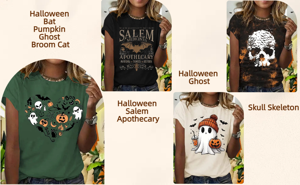 Fall Halloween Ghost Tshirt