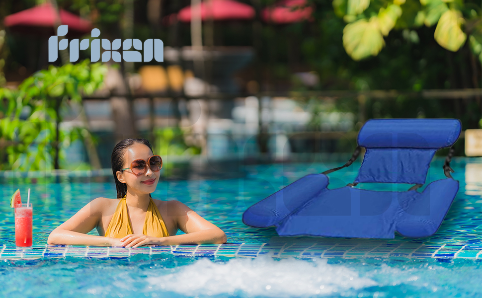 Frixen Floating Pool Chairs and Beach Floating Recliner Swimming Pool
