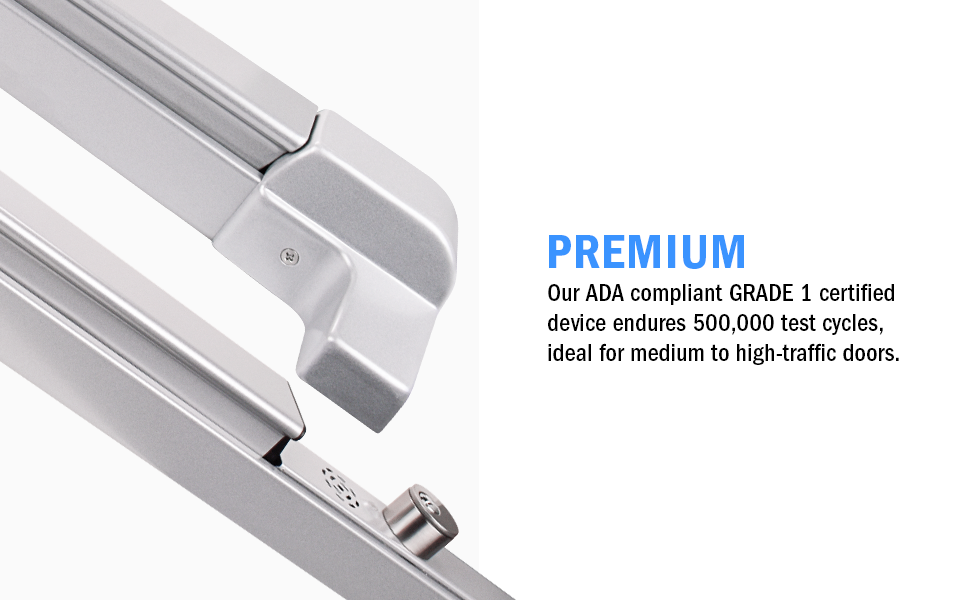 DONT PANIC BUSINESS SPEC ＋1.5 Sargent 8813-F-ETL Rim Exit Device Panic Bar, Key Locks Or Unlocks Out