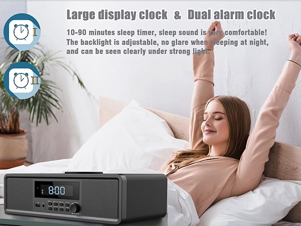 clock radio cd player