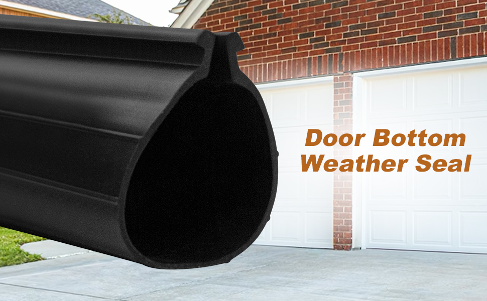 showingo 9 ft Garage Door Rubber Bottom Weather Seal Replacement for