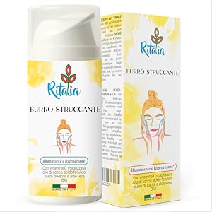 BURRO STRUCCANTE viso e occhi BIO Ritalia Balsamo detergente CLEANSING BALM