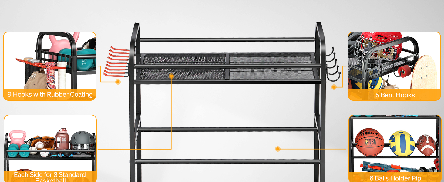 garage sports equipment organizer