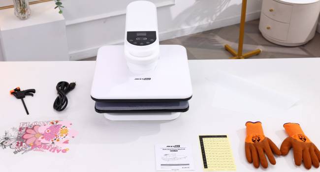 Swivel auto heat press