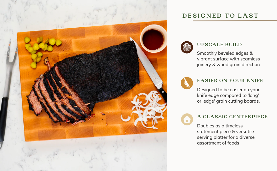 The Boardsmith Maple End Grain Cutting Board Premium