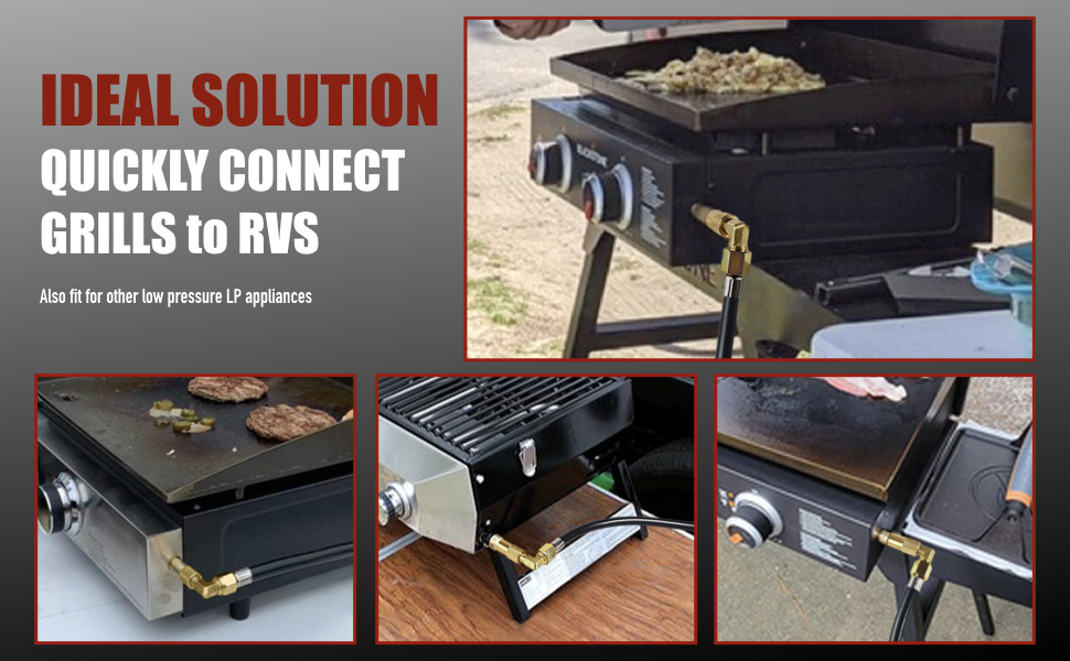 PatioGem Improved Propane Quick Connect Hose, 7FT RV