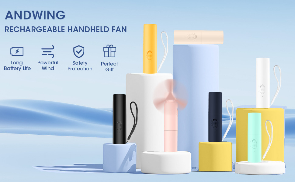 Handheld fan rechargeable
