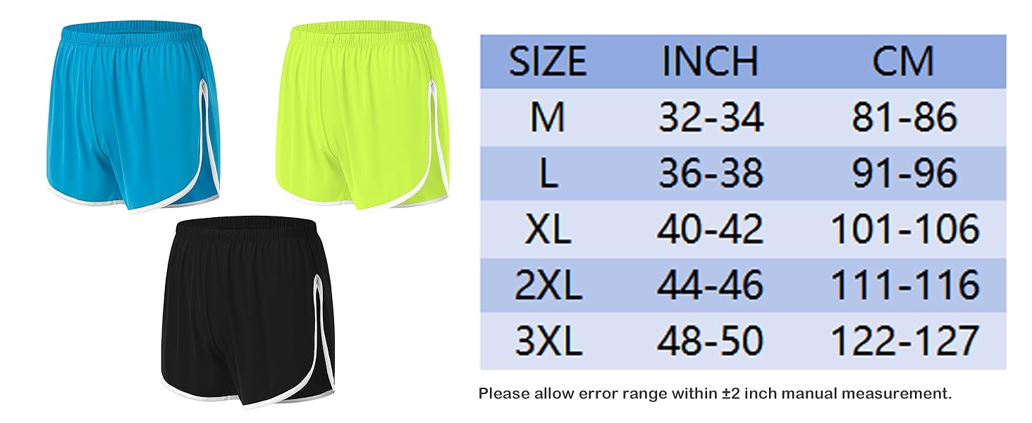 Size Chart Please allow error range within ±2 inch manual measurement.