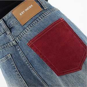 Women&#39;s high waisted wide leg jeans