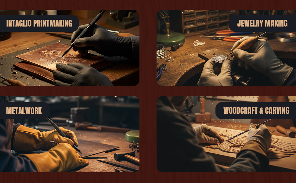 Etching Tools – Individual Scribers & Burnishers