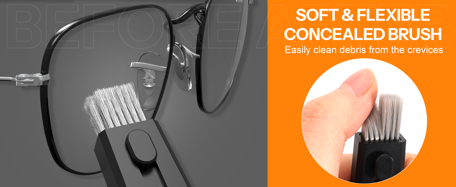 Maliton Glasses Cleaner, 8 in 1 Glasses Cleaning Kit with Anti Fog