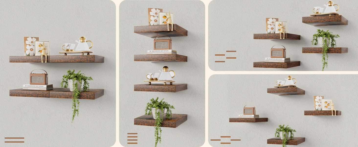 floating corner shelf