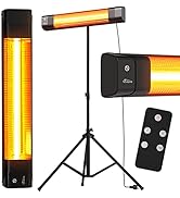 Tronitechnik Infrarot Heizstrahler mit Fernbedienung Wärmestrahler Terrassenstrahler Innen & Auß...