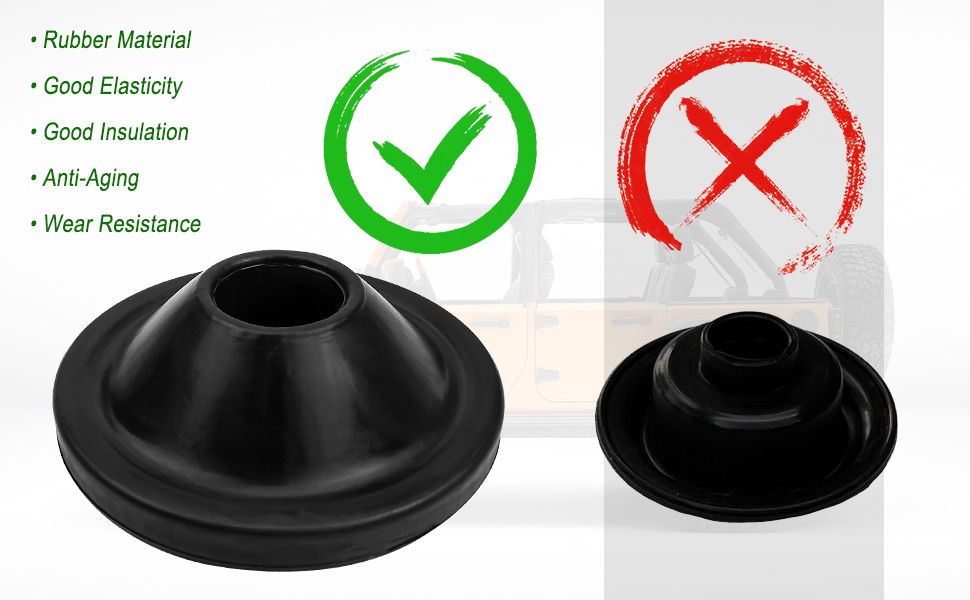 QLZOZB 2 Pcs Rear Upper Coil Spring Isolators Fit for Jeep