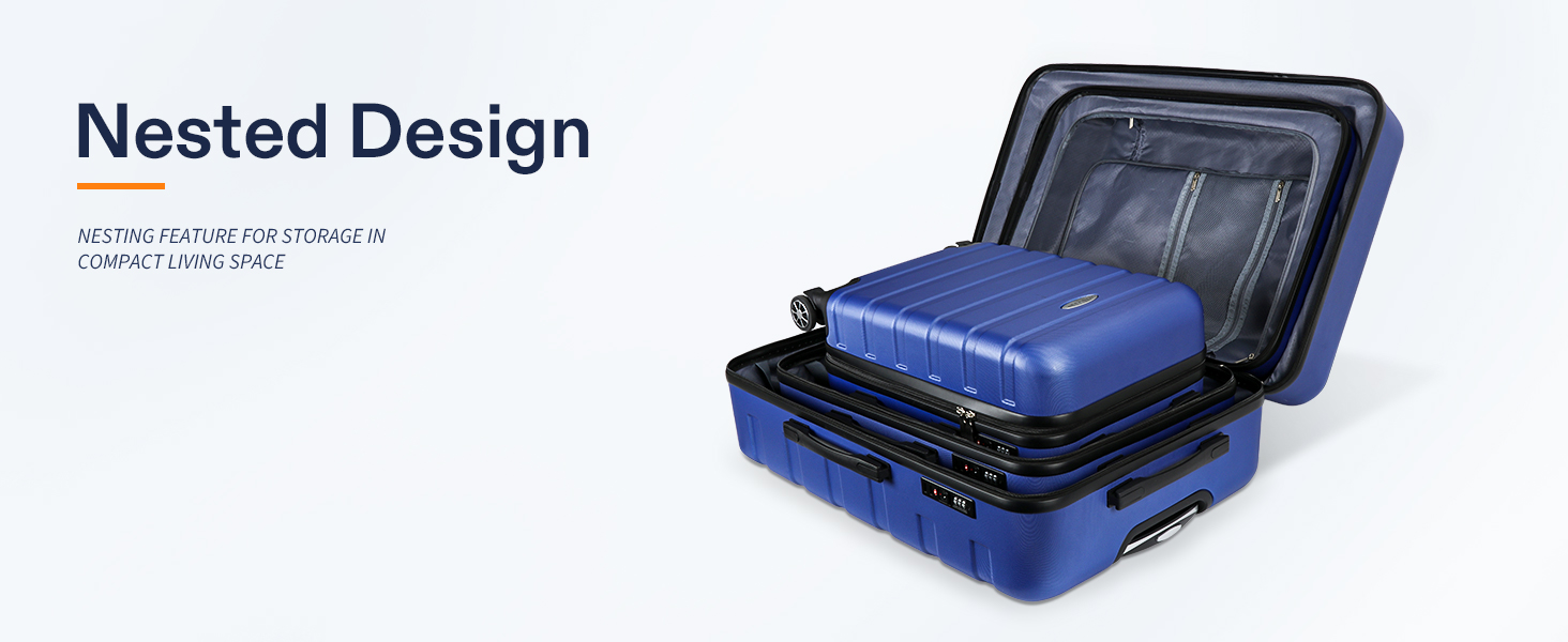 3 Piece Luggage Set Suitcase Baggage Hardside Hard Shell Telescoping Handle Spinner Wheel TSA Lock