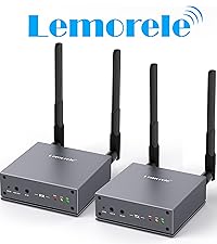 Amazon.co.jp: Lemorele ワイヤレス HDMI 小型送受信機 最大200m
