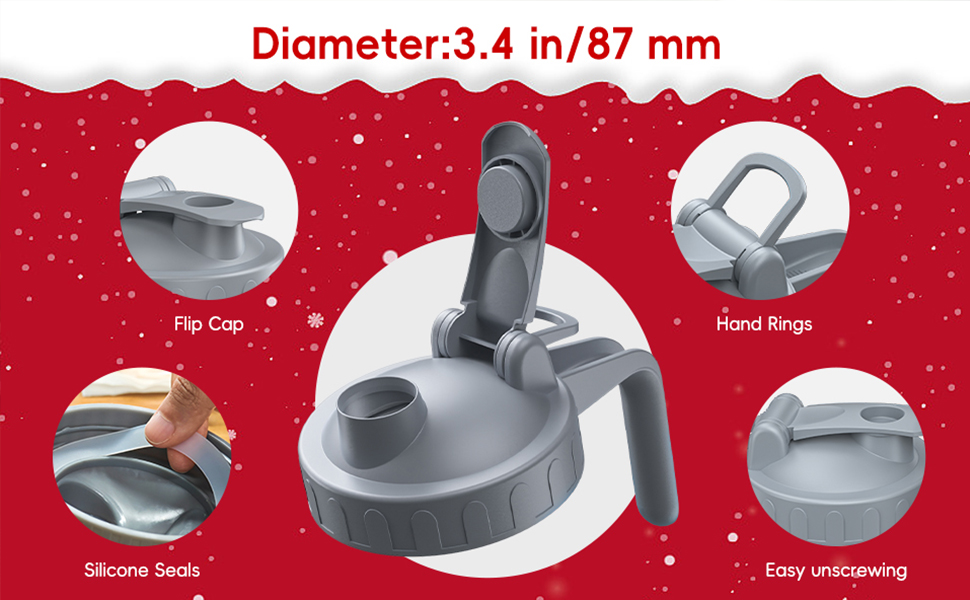 Christmas Elements Breast Milk Pitcher, Mason Jar 32 oz