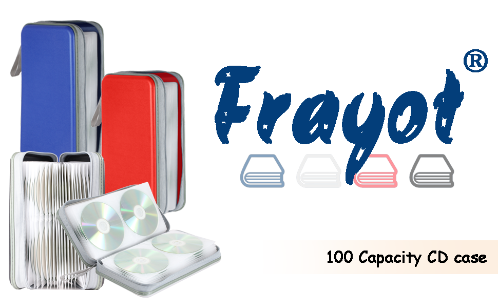 Frayot 4 Pack CD/DVD Case