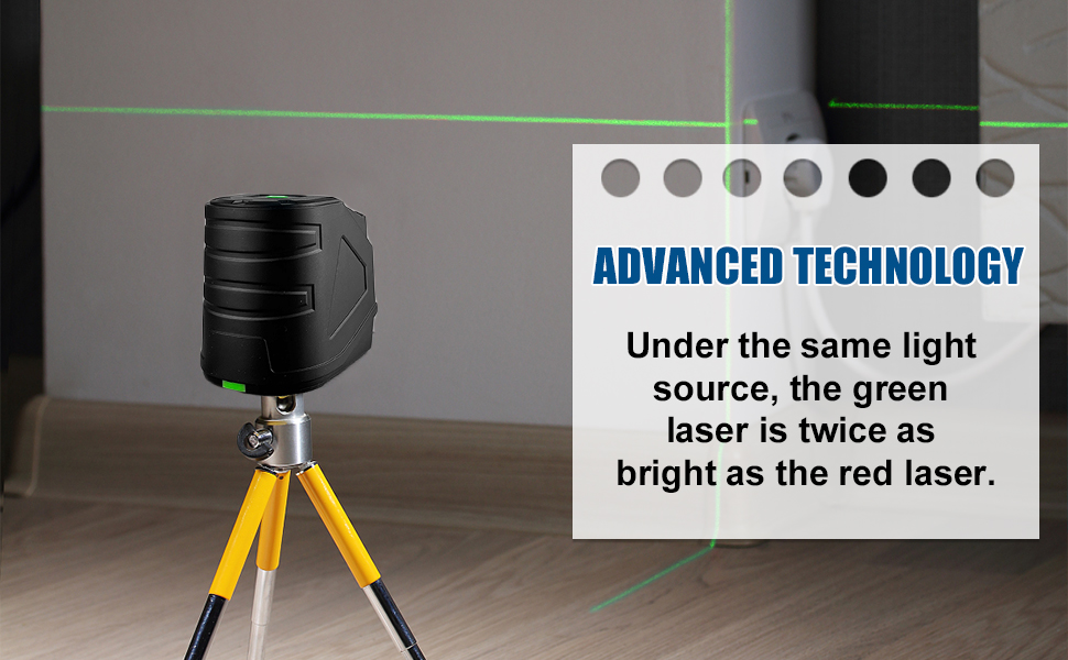 Laser Level,100ft/30m SelfLeveling Laser Level,Green Cross Line Laser