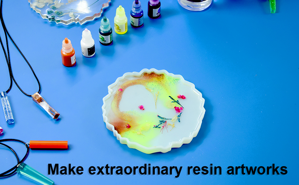 Epoxy Resin Kit,20.5OZ Crystal Clear Resin Kit for Jewelry Making