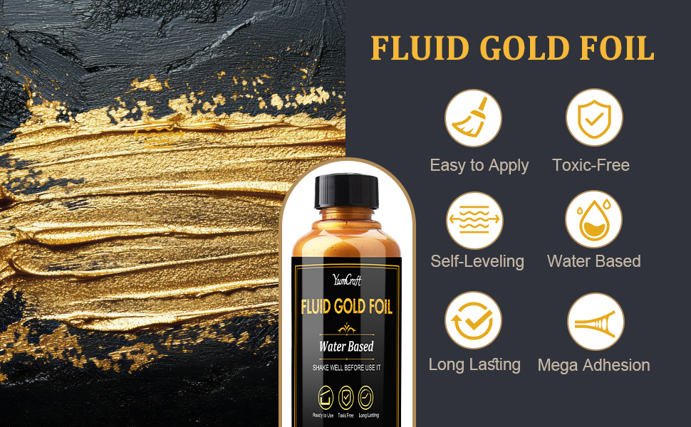 Liquid Gold Leaf Paint Kit
