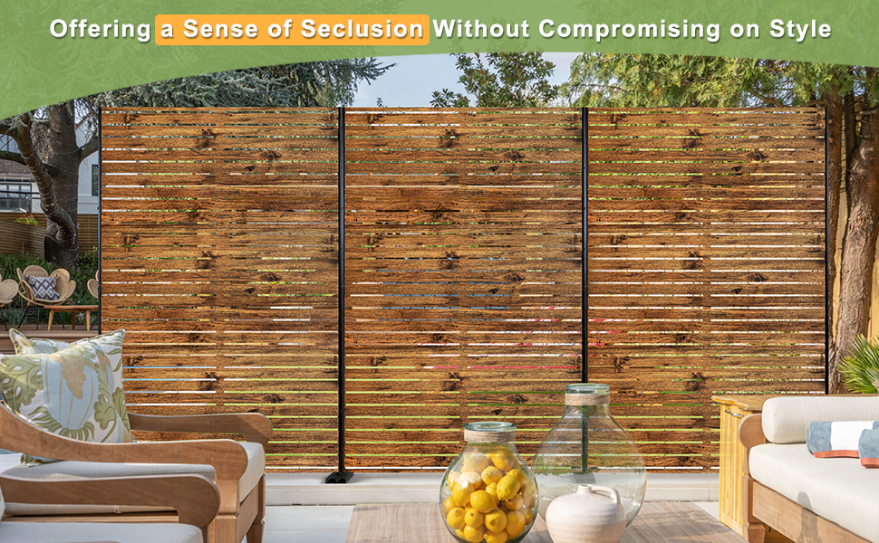 decorative privacy screen