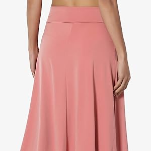 Amazon.com: Women's Simple Foldover Stretch A-Line Flared Amazon.com: Women's Simple Foldover Stretch A-Line Flared