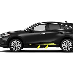 RUIQ トヨタ 新型 ハリアー 80系 専用 外装 クロームメッキ サイド ドア アンダー モール Toyota Harrier 専用 設計