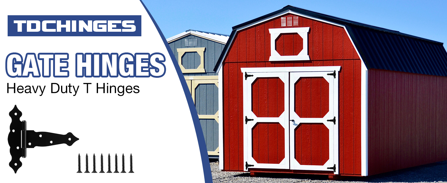 black door hinges 6 pack