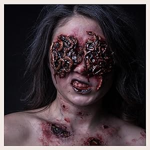 transform into a wicked witch, a bloody vampire, a scary zombie, or dark red to match 