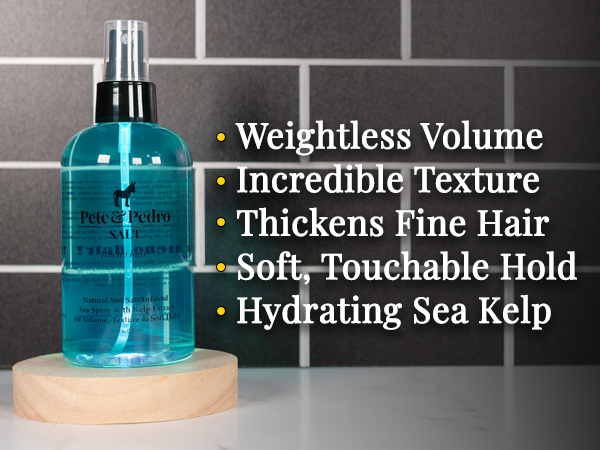 natural sea salt spray for hair key feature benefits highlights