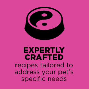 Expertly crafted recipes tailored to address your pet's specific needs.